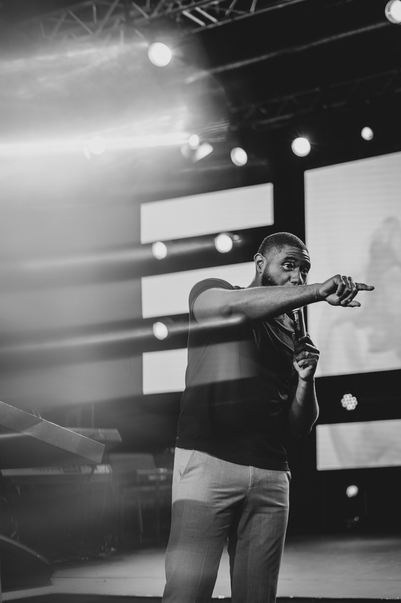 Isaac Valme speaking